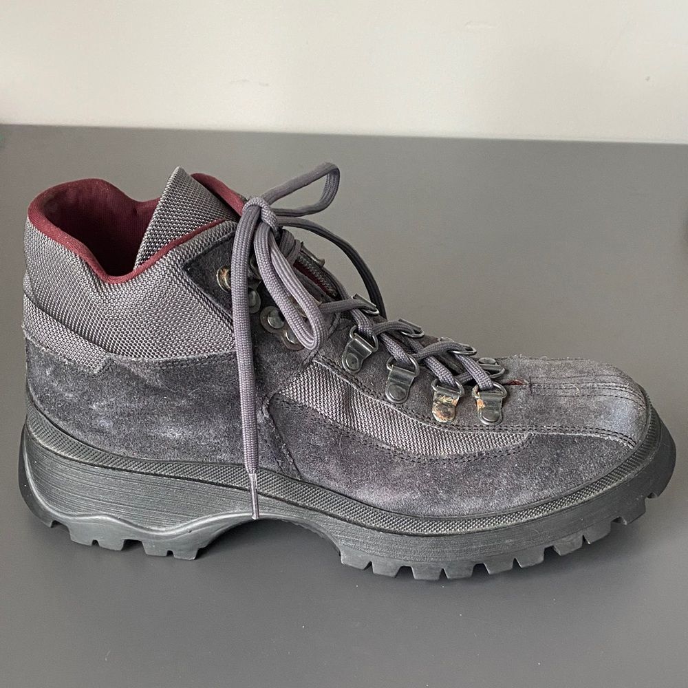 Prada Women's Brixxen Suede & Nylon Italy Made Sz 36.5 Designer Chic - Picture 2 of 16